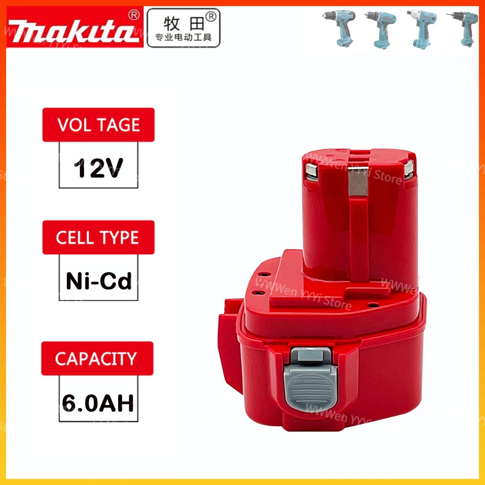 Origina100%l Makita 12V 6000mAh Replacement Power Tool Battery for Makita12V Battery PA12 1220 1233 1201 1222 1223 1235
Origina100%l Makita 12V 6000mAh Replacement Power Tool Battery for Makita12V Battery PA12 1220 1233 1201 1222 1223 1235