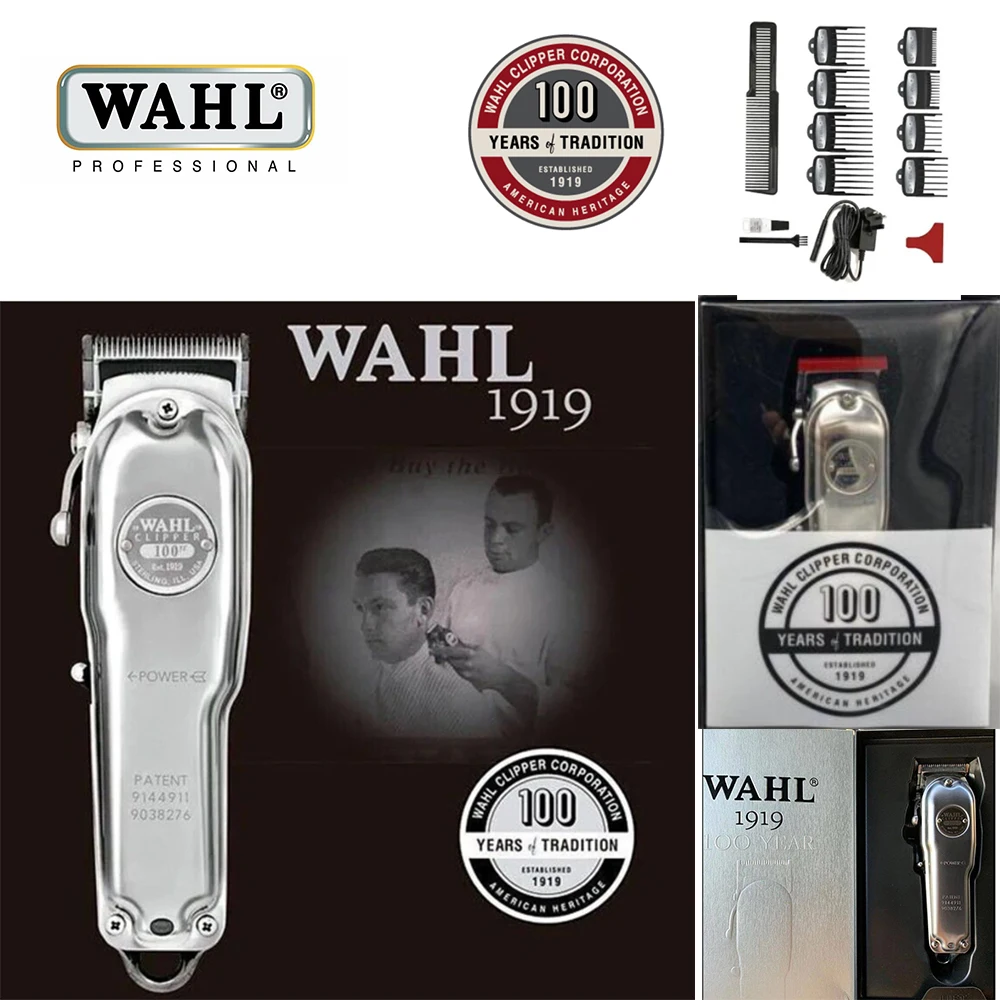

Wahl 1919 Professional Cordless Hair Clipper 100 YEARS Limited Edition for Men Barber's Hairstyle Cutting Machine