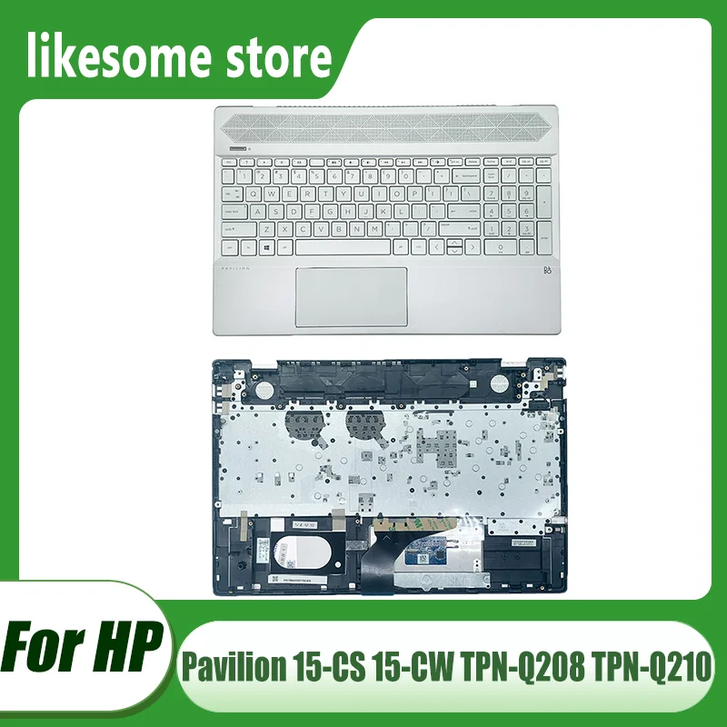 

New Laptop Palmrest Upper Top Case Cover With US Keyboard Touchpad For HP Pavilion 15-CS 15-CW TPN-Q208 TPN-Q210 L24752-001