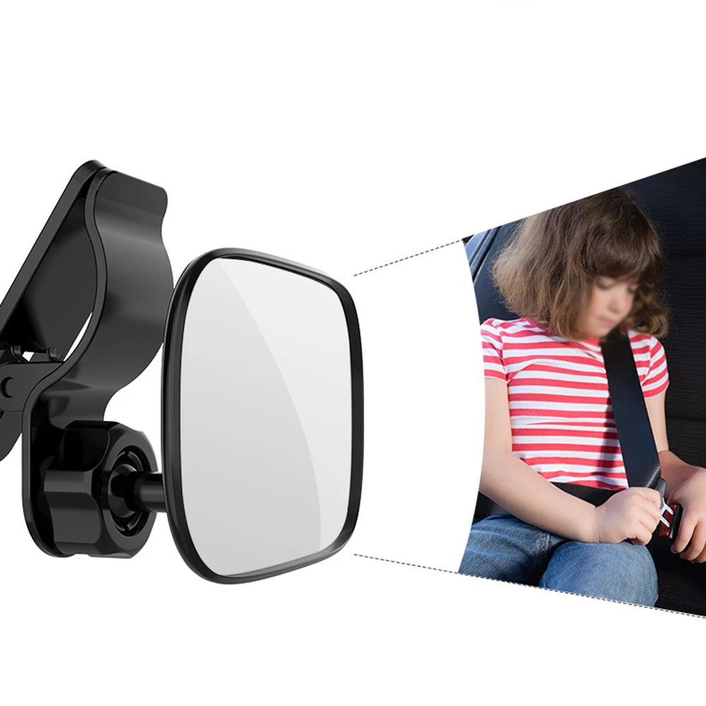 360° Adjustable Inside Black Rearview Mirror Small Rear Seat Mirror To See The Baby Accessories For Vehicles
360° Adjustable Inside Black Rearview Mirror Small Rear Seat Mirror To See The Baby Accessories For Vehicles