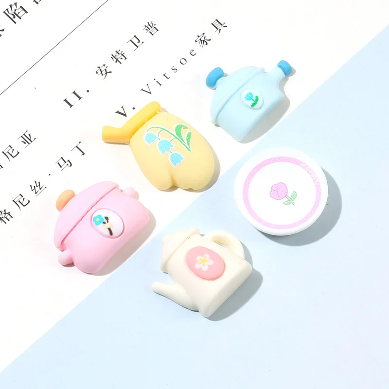 New 10pcs Resin Teapot Cabochon Flatback Kawaii Tableware Pot Plate Flat Back Embellishments for Christmas Decoration Accessory
New 10pcs Resin Teapot Cabochon Flatback Kawaii Tableware Pot Plate Flat Back Embellishments for Christmas Decoration Accessory