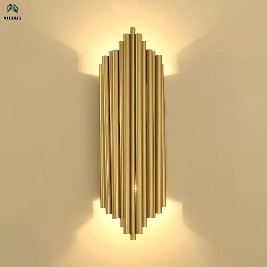 

Золотая светодиодная настенная лампа для гостиной, светодиодные Настенные светильники, настенная лампа для спальни, светодиодное Внутреннее освещение