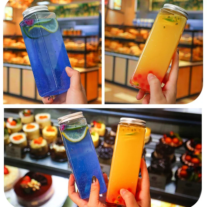 500ml Square Disposable Beverage Bottle Milk Tea Shop Plastic Yogurt Bottle Disposable Candy Jar Mason Jar Lids Storage Bottle
500ml Square Disposable Beverage Bottle Milk Tea Shop Plastic Yogurt Bottle Disposable Candy Jar Mason Jar Lids Storage Bottle