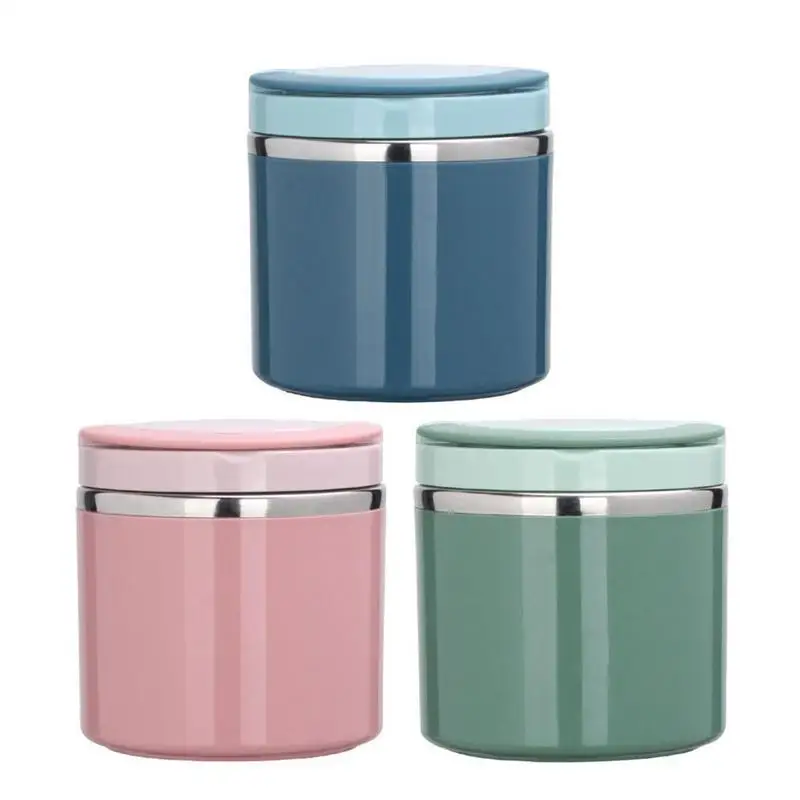 

1000ml Insulated Lunch Container Leakproof Food Thermal Jar Portable Keep Warm Lunch Containers Stainless Steel Bento Box