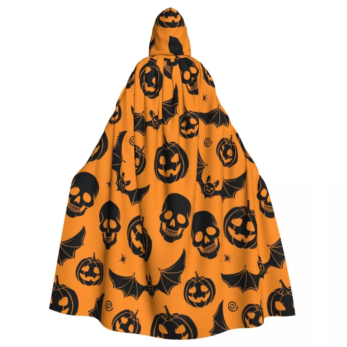 Unisex Adult Black Pumpkin Bat And Skull Cloak with Hood Long Witch Costume Cosplay
Unisex Adult Black Pumpkin Bat And Skull Cloak with Hood Long Witch Costume Cosplay