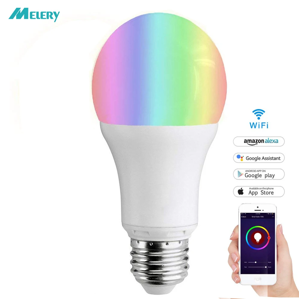 Умная светодиодная лампочка E27 с Wi-Fi, светодиодная лампочка 7 Вт, RGB, с регулируемой яркостью, теплым и холодным белым светом, с голосовым управлением, с помощью Alexa и Google Home
Умная светодиодная лампочка E27 с Wi-Fi, светодиодная лампочка 7 Вт, RGB, с регулируемой яркостью, теплым и холодным белым светом, с голосовым управлением, с помощью Alexa и Google Home