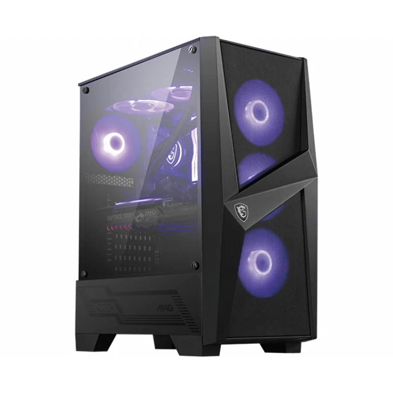 

YYHC MSI MAG FORGE 101M Mid-Tower Gaming Desktop Computer Case with RGB Support ATX / mATX / Mini-ITX Form Factor