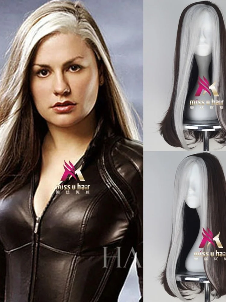 Movie X-Men Anna Marie wig Rogue Play Poseidon Hair Comic Cosplay Halloween Costume Synthetic Refractory Fiber Wigs
Movie X-Men Anna Marie wig Rogue Play Poseidon Hair Comic Cosplay Halloween Costume Synthetic Refractory Fiber Wigs