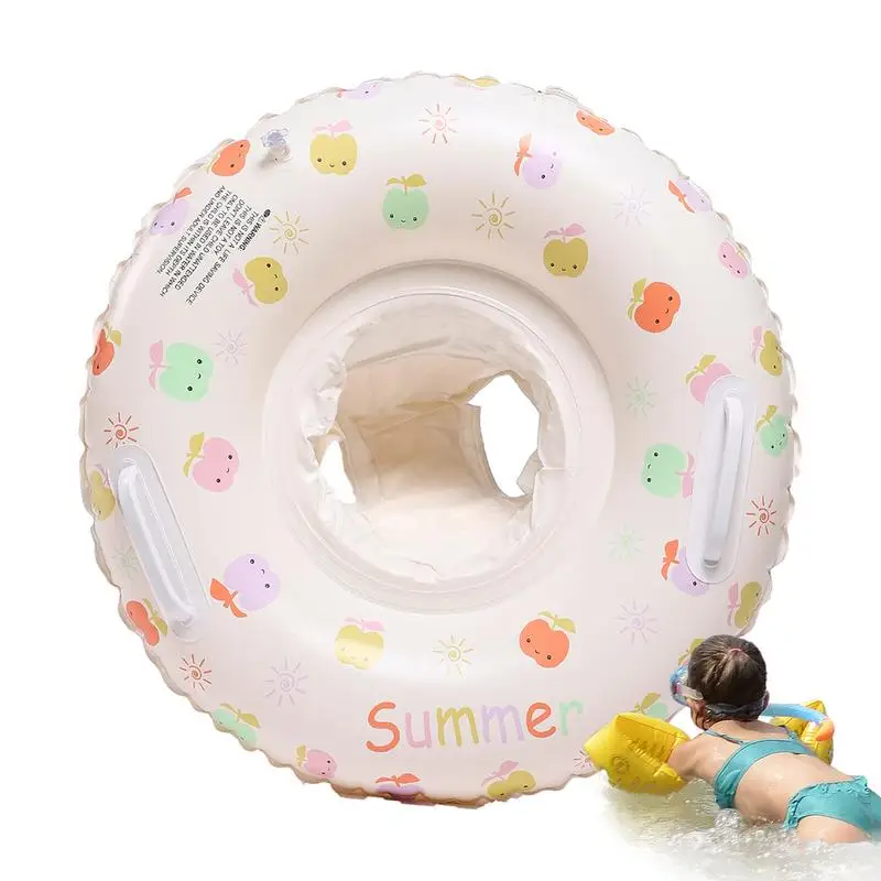 

Inflatable Swim Float Toddler Swimming Floats Pool Ring Inflatable Swim Trainer For Kids With Handle Safety Seat Swim Ring Waist