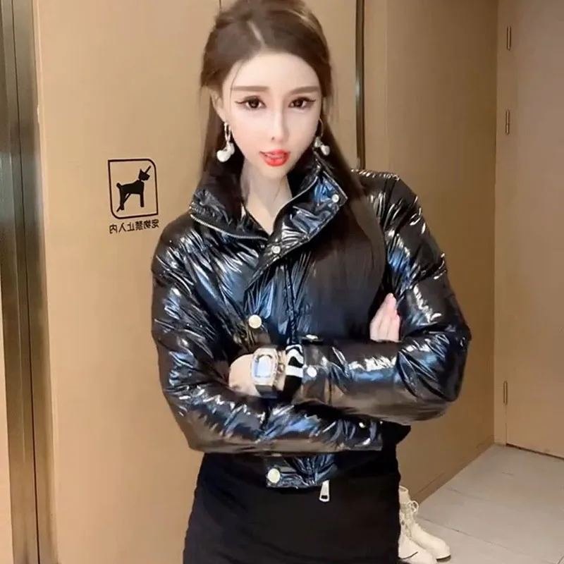 2023 New Slim Cotton Jacket Women Parkas Autumn And Winter Short Shiny Thick Warm Coat Female Outerwear
2023 New Slim Cotton Jacket Women Parkas Autumn And Winter Short Shiny Thick Warm Coat Female Outerwear