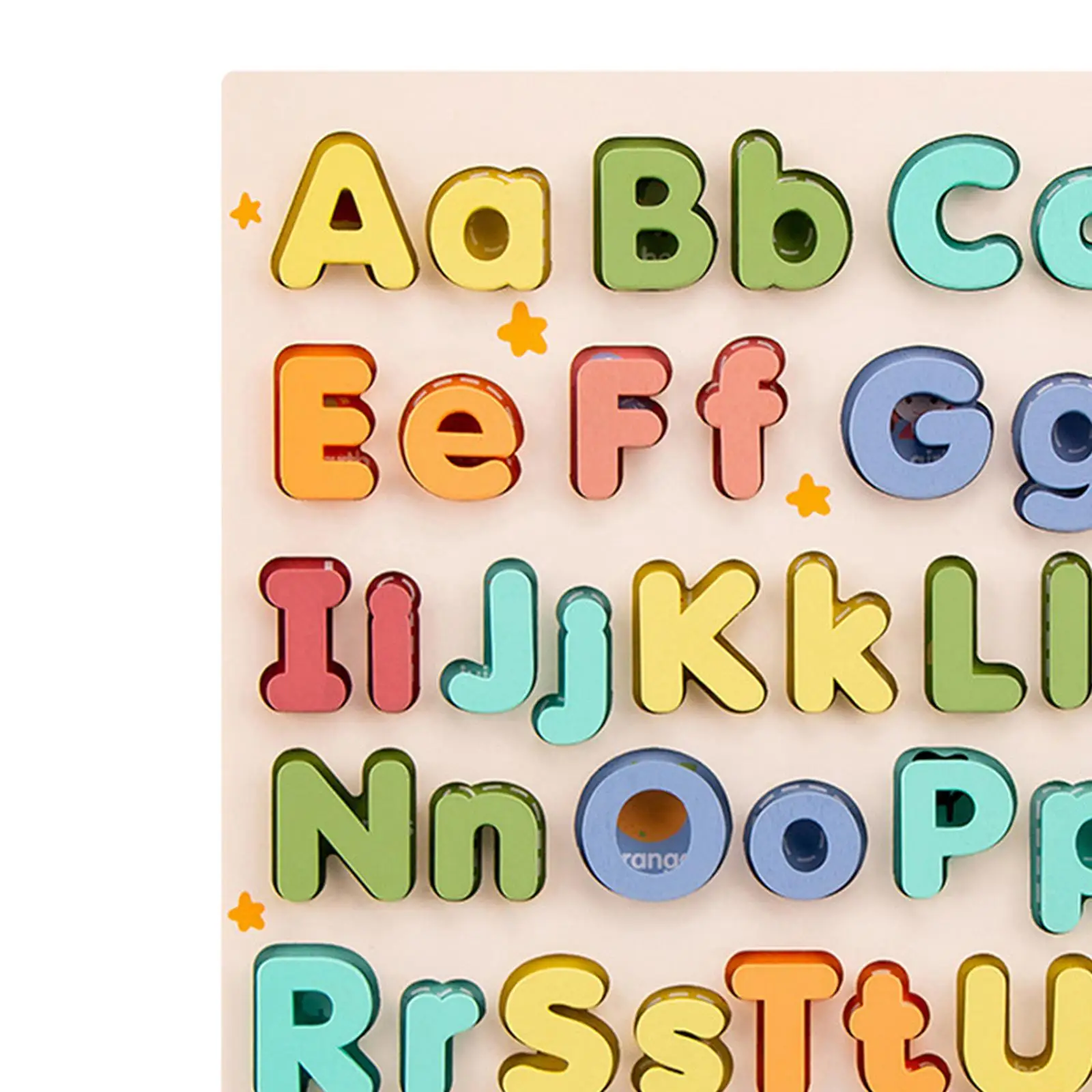 

Wooden Educational Abc Puzzle Teaching Prop Alphabet Number Matching Puzzle for Family Game Preschoolers Ages 3+ Years Old Kids