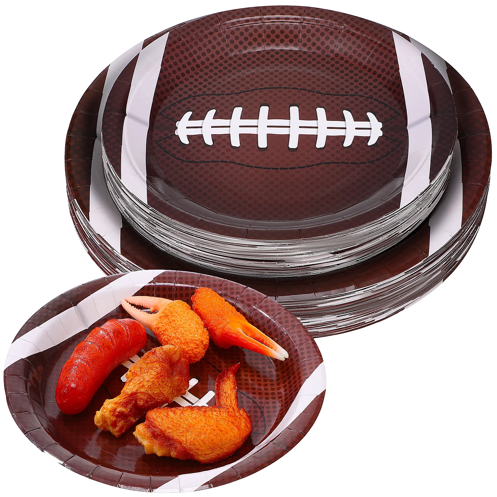 96 Pcs American Football Paper Plates Pieces Ornament Tray Decor Party Supplies for Serving Dishes Birthday Decorations Dessert
96 Pcs American Football Paper Plates Pieces Ornament Tray Decor Party Supplies for Serving Dishes Birthday Decorations Dessert