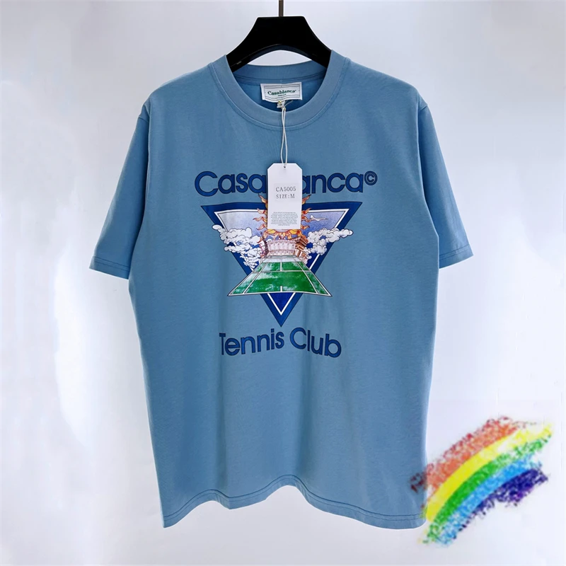 2023ss Casablanca Tennis Club T Shirt Men Women 1:1 Best Quality Sun Print Tee Top T-Shirt
2023ss Casablanca Tennis Club T Shirt Men Women 1:1 Best Quality Sun Print Tee Top T-Shirt