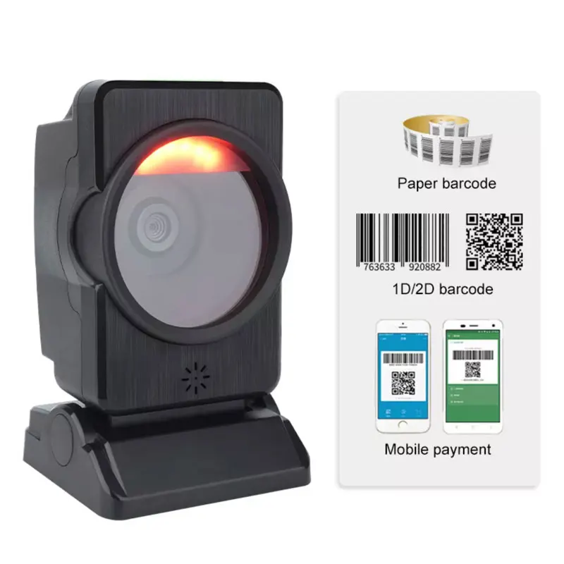 Desktop Barcode scanner 2D all-round automatic sensing data matrix reader supermarket usb barcode reader 1D 2D QR code
Desktop Barcode scanner 2D all-round automatic sensing data matrix reader supermarket usb barcode reader 1D 2D QR code