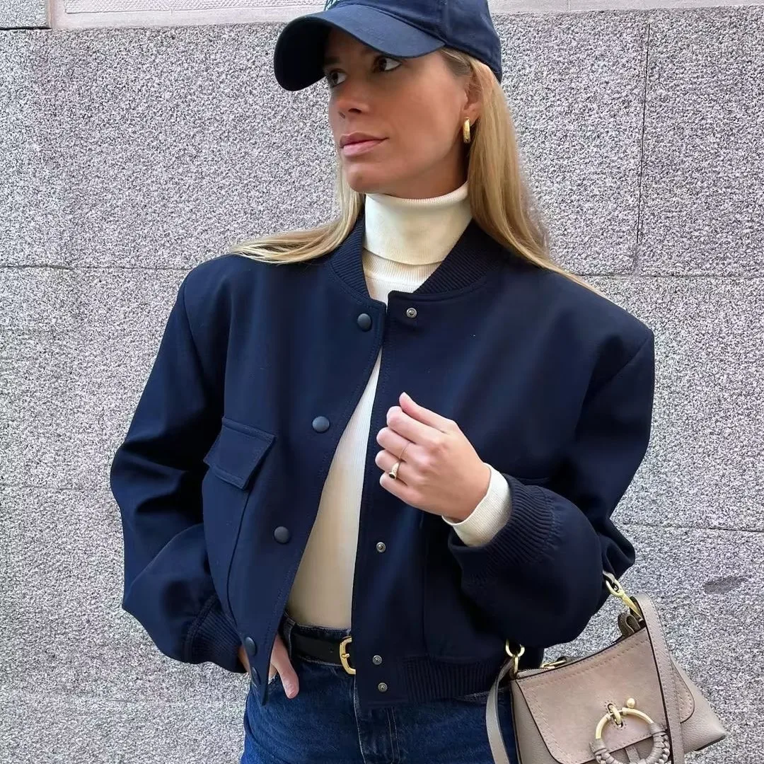 2023 Autumn New Women's Jacket Coat European and American Style Solid Color Large Pocket Jacket Stand up Collar Coat OL Commuter
2023 Autumn New Women's Jacket Coat European and American Style Solid Color Large Pocket Jacket Stand up Collar Coat OL Commuter