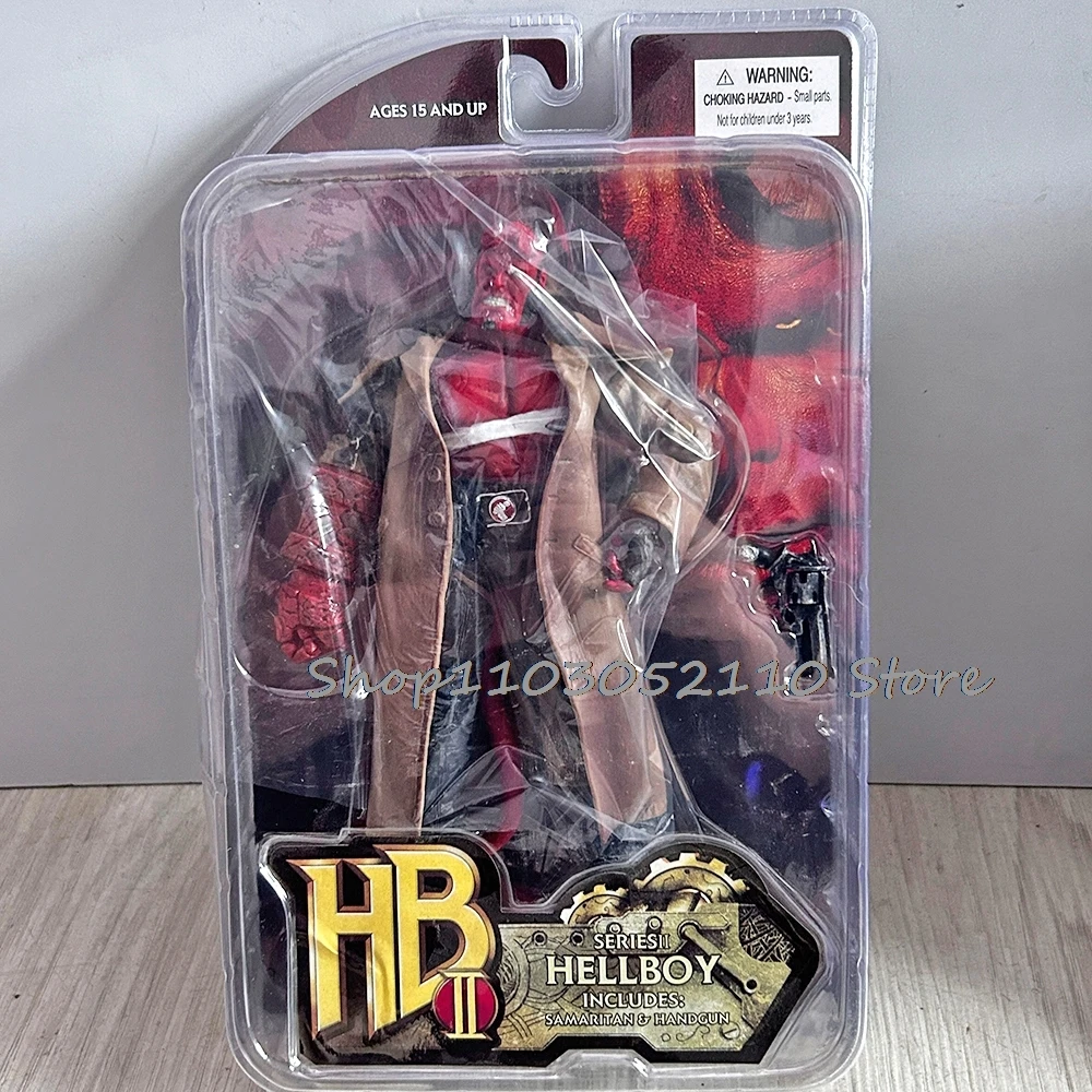 Mezco Hellboy figura de acción de PVC ropa Real Goloen película del ejército Hellboy Samaritan modelo muñeca de juguete regalo de Navidad Mezco Hellboy figura de acción de PVC ropa Real Goloen película del ejército Hellboy Samaritan modelo muñeca de juguete regalo de Navidad