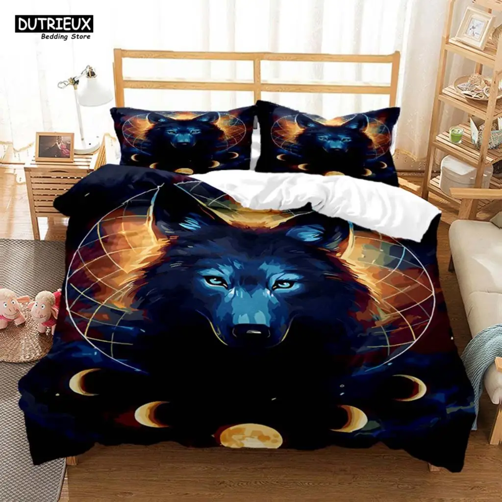 Forest Animal Wolf Printed Polyester Bedding Set Soft And Comfortable Comforter Bedding Sets Complete Size Customizable
Forest Animal Wolf Printed Polyester Bedding Set Soft And Comfortable Comforter Bedding Sets Complete Size Customizable