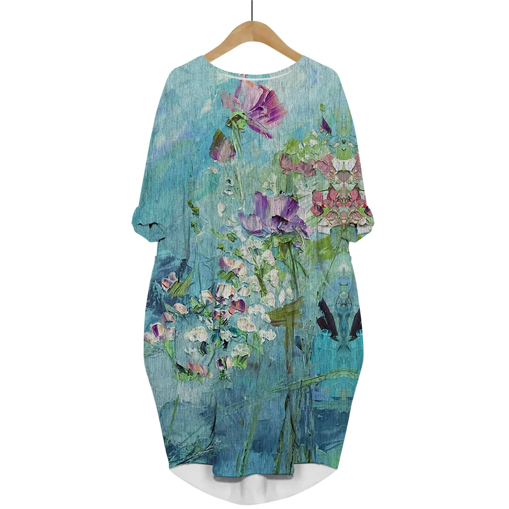 CLOOCL Women Dress Vintage Flower 3D All Over Printed Loose Daughter Dresses Long Sleeve Party Skirt Summer Pocket Dresses
CLOOCL Women Dress Vintage Flower 3D All Over Printed Loose Daughter Dresses Long Sleeve Party Skirt Summer Pocket Dresses
