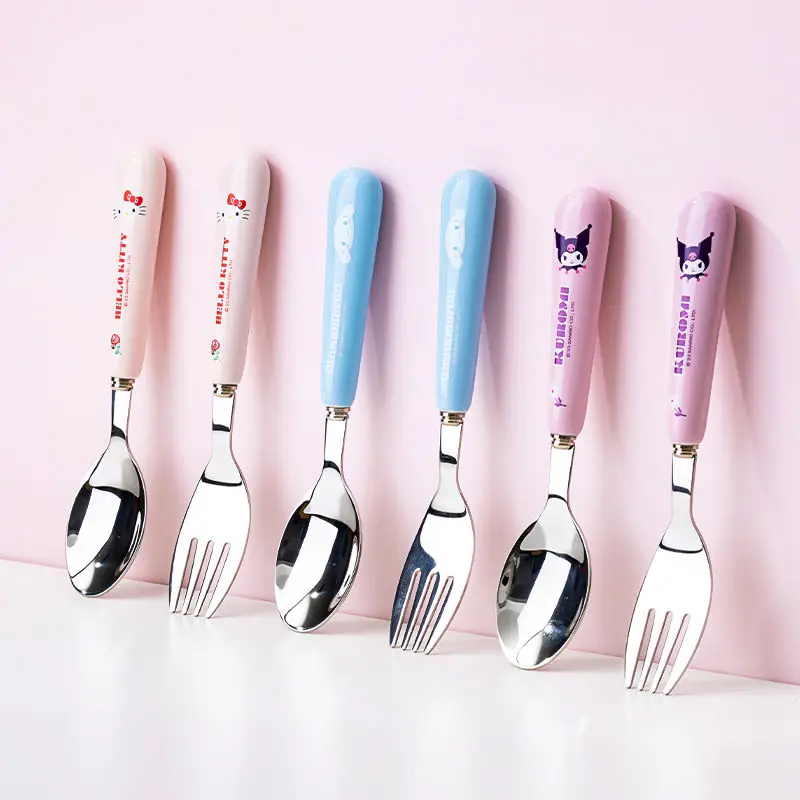 Hello Kitty Y2K Spoon Fork Sanrio Kawaii Anime Kuromi Cinnamoroll Pochacco Meal Spoon Cartoon Cute Fruit Fork Gift for Girls
Hello Kitty Y2K Spoon Fork Sanrio Kawaii Anime Kuromi Cinnamoroll Pochacco Meal Spoon Cartoon Cute Fruit Fork Gift for Girls