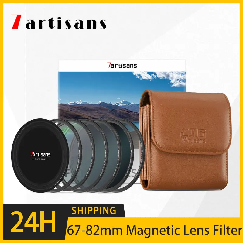 

Комплект фильтров 7artisans для объектива с наномагнитным фильтром 67-82 мм MRC UV CPL ND8 ND64 ND1000 GND0.9 черный распылитель 1/4
