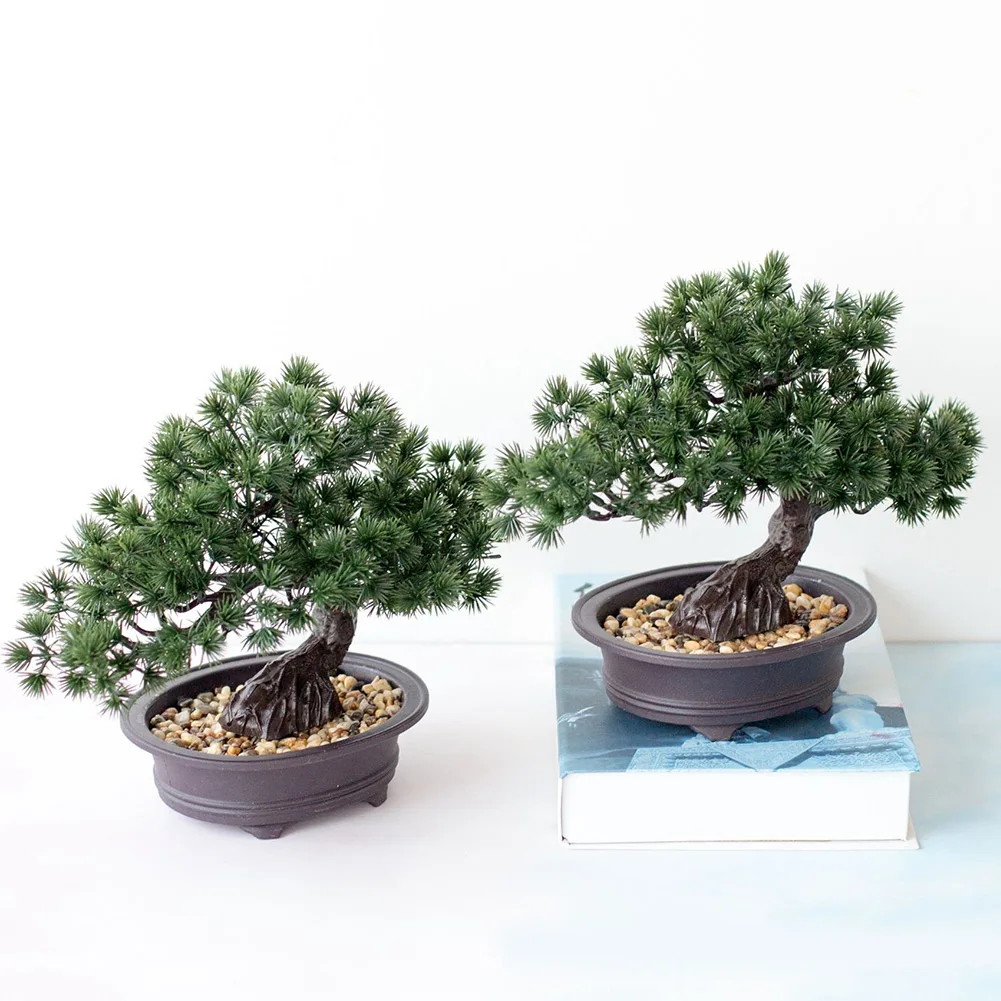 Artificial Plants Plastic Bonsai Simulation Pine Tree Potted Plant Wedding Garden Decor Office Room Decoration
Artificial Plants Plastic Bonsai Simulation Pine Tree Potted Plant Wedding Garden Decor Office Room Decoration