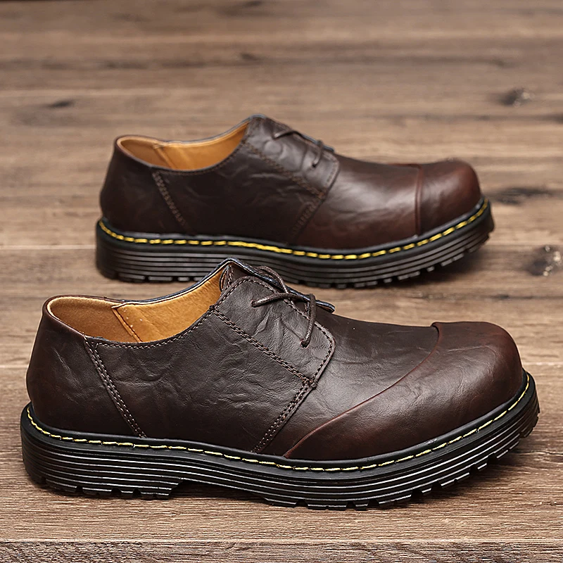 Classic Men's Leather Casual Shoes Personality Leather Men Oxford Shoes New Fashion Office Shoes Business Flats Large Size 38-47
Classic Men's Leather Casual Shoes Personality Leather Men Oxford Shoes New Fashion Office Shoes Business Flats Large Size 38-47