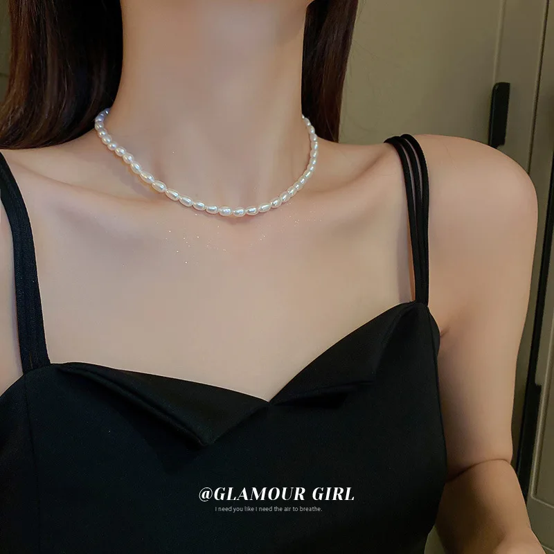100% Natural Freshwater Pearl Trendy Simple Design Ladies Choker Necklace Jewelry For Women Birthday Gifts Short Chains
100% Natural Freshwater Pearl Trendy Simple Design Ladies Choker Necklace Jewelry For Women Birthday Gifts Short Chains