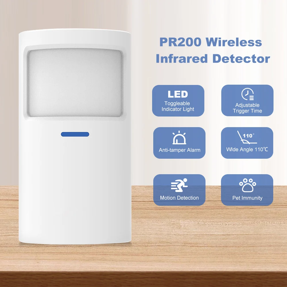 ACJ Cylindrical Motion Sensor Wireless 433Mhz PIR Motion Detector Security Protection Anti-Tamper Alarm for Home Alarm System
ACJ Cylindrical Motion Sensor Wireless 433Mhz PIR Motion Detector Security Protection Anti-Tamper Alarm for Home Alarm System