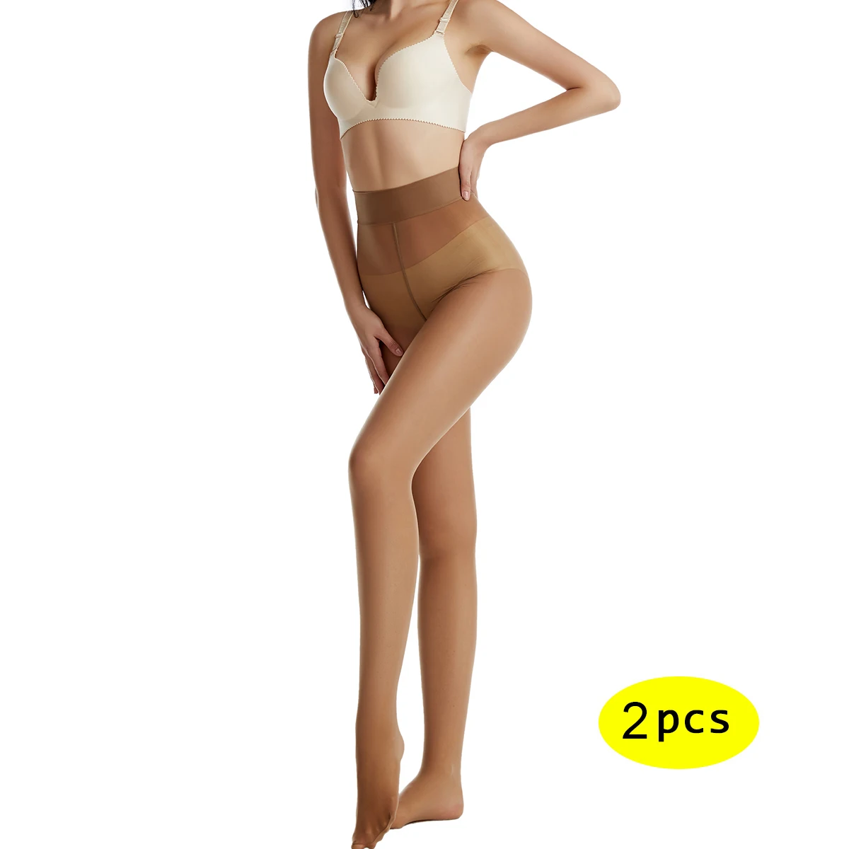 

2pcs BONAS 20D Tear-resistant Unbreakable Tights Sexy High Elasticity Nylon Summer Stockings Female Shiny Pantyhose Women Tights