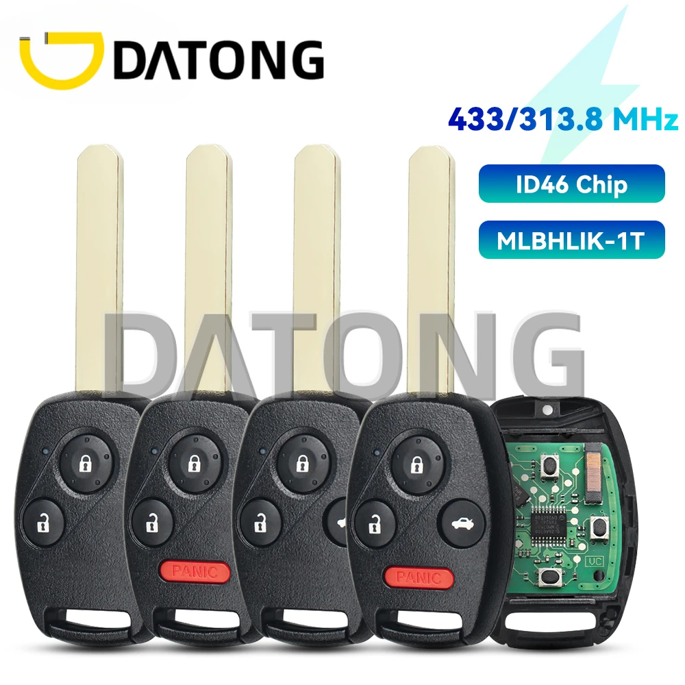 Автомобильный смарт-ключ Datong для Honda Accord CRV Acura TL/ZDX Fob 313,8 МГц ID46 PCF7961 чип 2/433 кнопки
Автомобильный смарт-ключ Datong для Honda Accord CRV Acura TL/ZDX Fob 313,8 МГц ID46 PCF7961 чип 2/433 кнопки