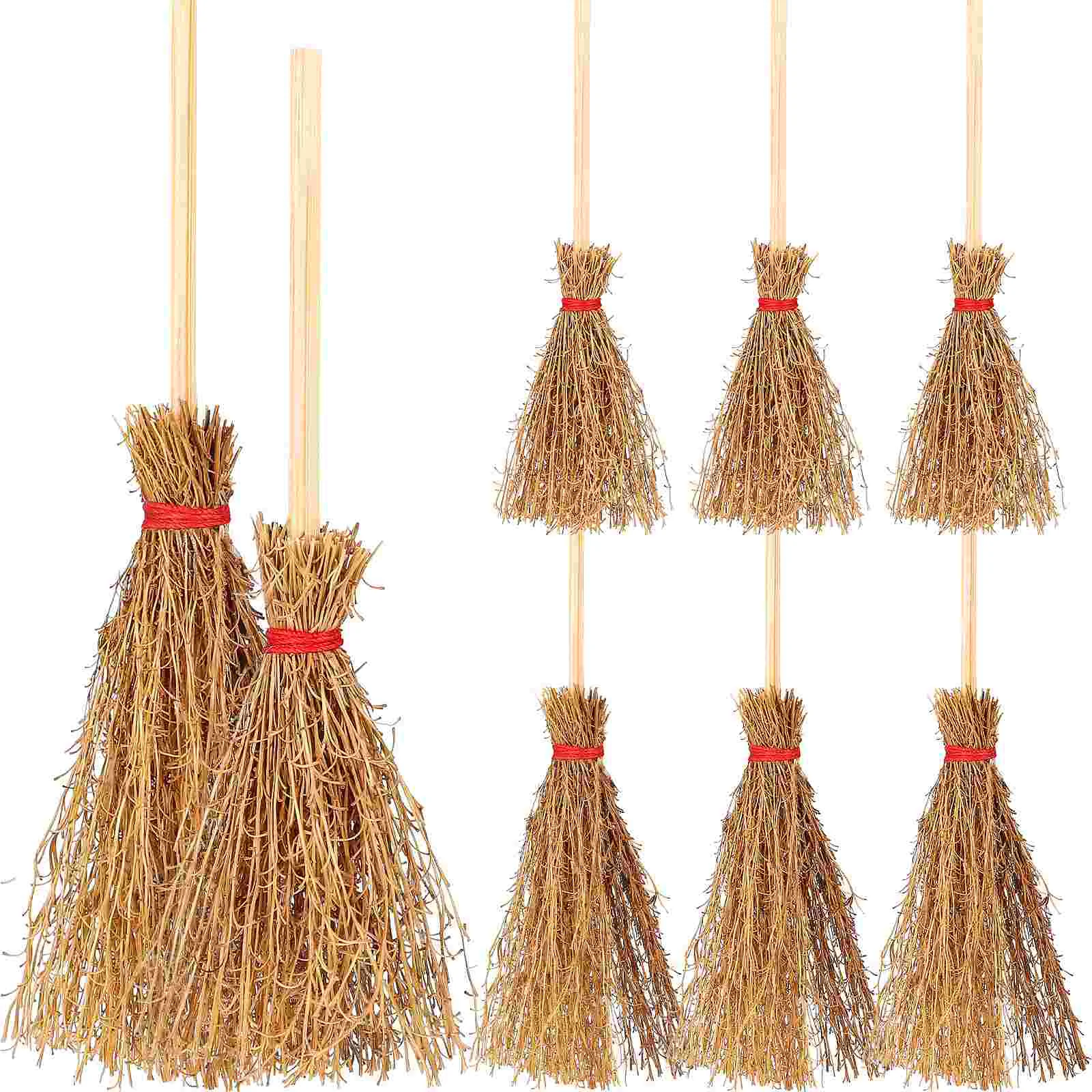 Nuobesty Mini Brooms Dollhouse Miniature Broomstick Rope Straw Halloween Witch Crafts Wizard Accessory Costume
Nuobesty Mini Brooms Dollhouse Miniature Broomstick Rope Straw Halloween Witch Crafts Wizard Accessory Costume