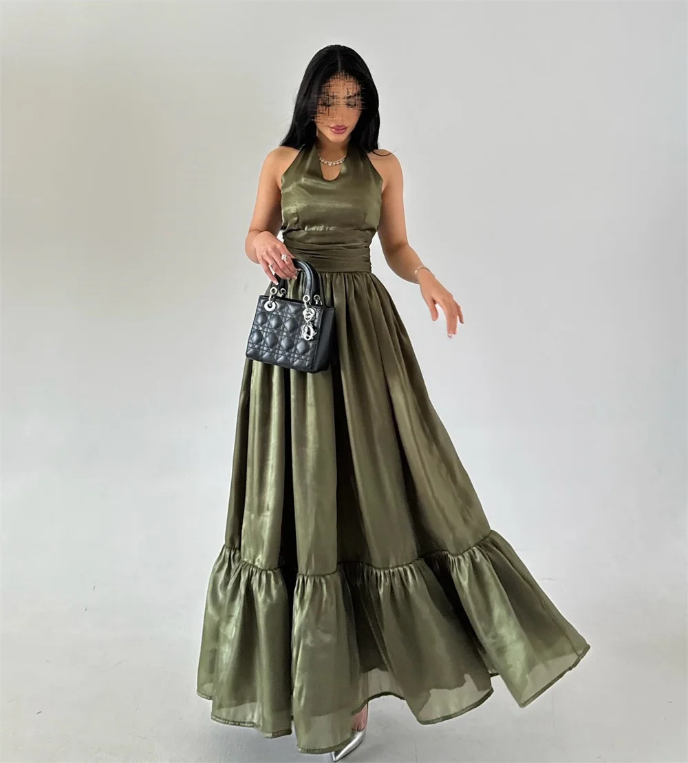 Simple Sexy Pleat Draped A-line Halter Midi Dresses Cocktail Dresses Sizes Available High Quality Modern Style Fashion Casual
Simple Sexy Pleat Draped A-line Halter Midi Dresses Cocktail Dresses Sizes Available High Quality Modern Style Fashion Casual