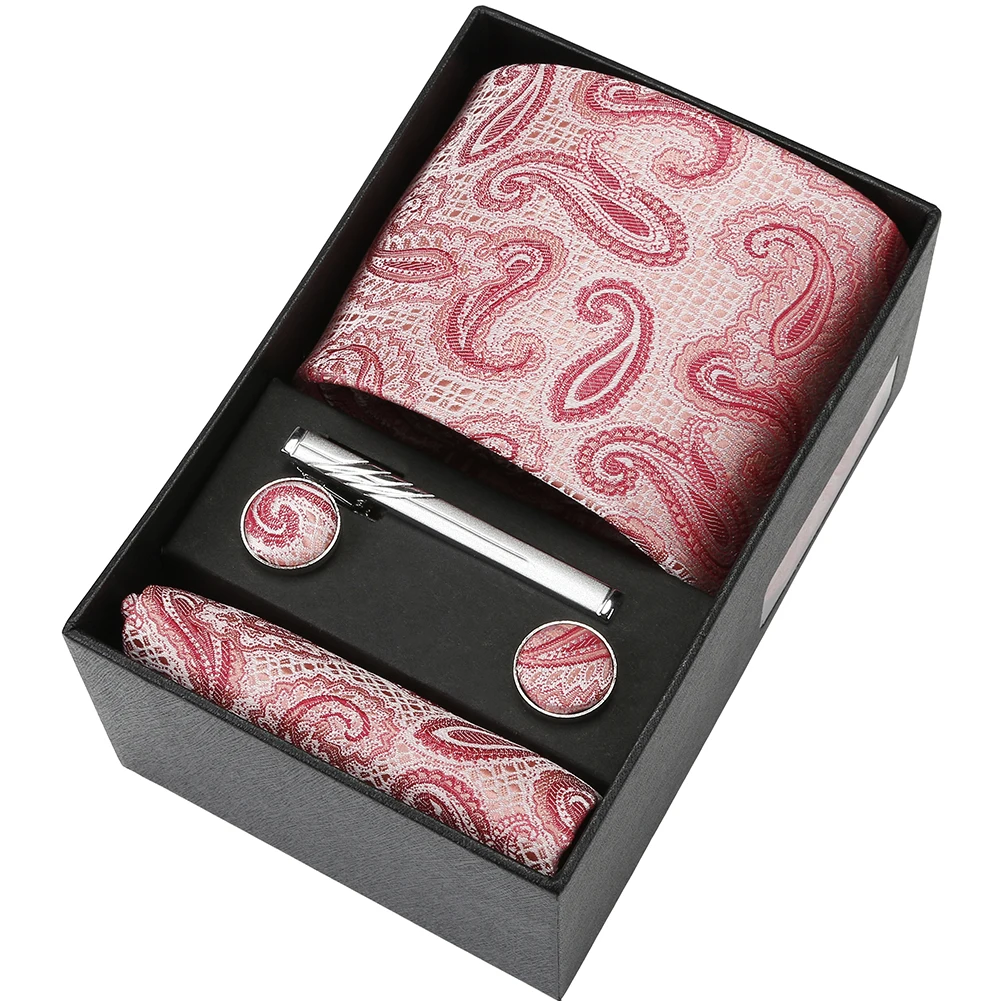 40 Colors Jacquard Striped Plaid Paisley Necktie Tie Clips Cufflinks Handkerchiefs Gift Box Set Male Skinny Tuxedo Accessories
40 Colors Jacquard Striped Plaid Paisley Necktie Tie Clips Cufflinks Handkerchiefs Gift Box Set Male Skinny Tuxedo Accessories