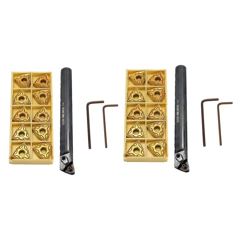 2X S20R-MWLNR08 Lathe Boring Bar Turning Tool Holder With 20Pcs WNMG080404 Insert 
2X S20R-MWLNR08 Lathe Boring Bar Turning Tool Holder With 20Pcs WNMG080404 Insert