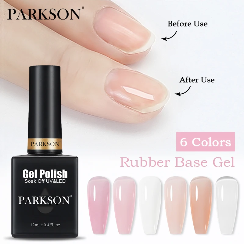 

Парксон, резиновое Базовое покрытие, легкое наращивание, молочно-розовый цвет, искусственный УФ-Гель-лак, удаляемый замачиванием, полуперманентный телесный дизайн ногтей для самостоятельного маникюра