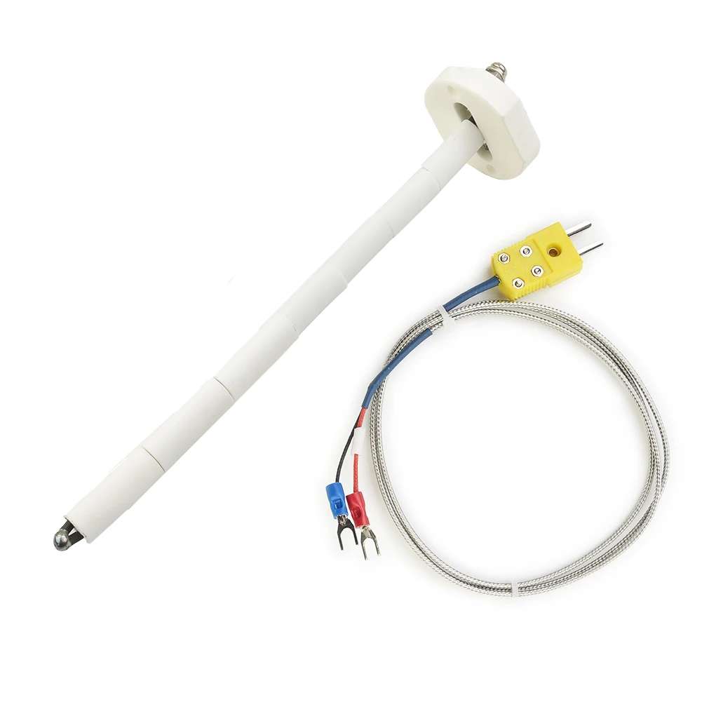 K-Type Thermocouple Block Ceramic Kiln Probe 2372/1300 Degree Measuring Temperature Fiberglass Cable Ceramic Mounting Block
K-Type Thermocouple Block Ceramic Kiln Probe 2372/1300 Degree Measuring Temperature Fiberglass Cable Ceramic Mounting Block