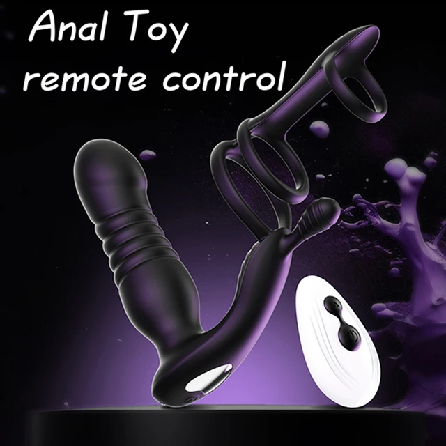 Vibromasseur anal télescopique télécommandé pour hommes, gode, masseur de prostate, stimulateur de prostate, vibromasseur de prostate gay 2