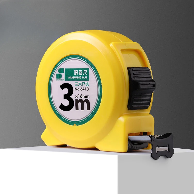 Sunwood 3m by 16mm Steel Tape Measure with Retractable Box Metric Steel Ruler 6413
Sunwood 3m by 16mm Steel Tape Measure with Retractable Box Metric Steel Ruler 6413