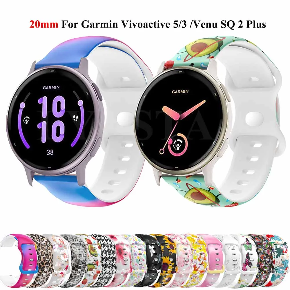 Ремешок силиконовый 20 мм с принтом для Garmin Vivoactive 5 3 CAME SQ 2 plus HR Forerunner 158 55 245 645, сменный Браслет
Ремешок силиконовый 20 мм с принтом для Garmin Vivoactive 5 3 CAME SQ 2 plus HR Forerunner 158 55 245 645, сменный Браслет