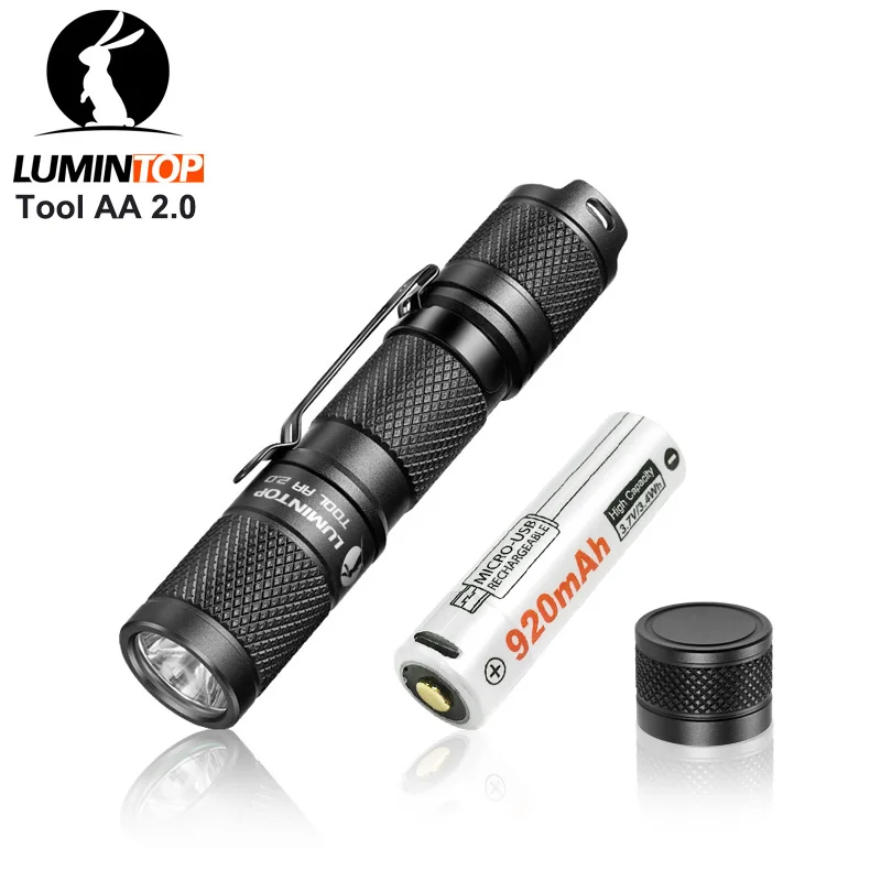 

LUMINTOP Tool AA 2.0 EDC Mini Torch Outputs Keychain Flashlight with Memory Strobe by 14500 Battery for Camping Outdoor Lighting