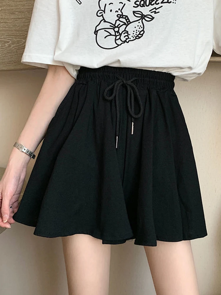 Zoki Korean S-5Xl Oversize Women Shorts Skirt Summer Preppy Style High Waist Casual Wide Leg Shorts Fashion Lace Up Shorts New
Zoki Korean S-5Xl Oversize Women Shorts Skirt Summer Preppy Style High Waist Casual Wide Leg Shorts Fashion Lace Up Shorts New