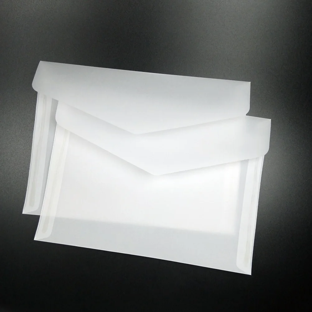 50Pcs Clear Envelope Folder for Postcard Storage Gift Envelope Receipe and Check, Multipurpose Release Paper Vellum Emvelope
50Pcs Clear Envelope Folder for Postcard Storage Gift Envelope Receipe and Check, Multipurpose Release Paper Vellum Emvelope