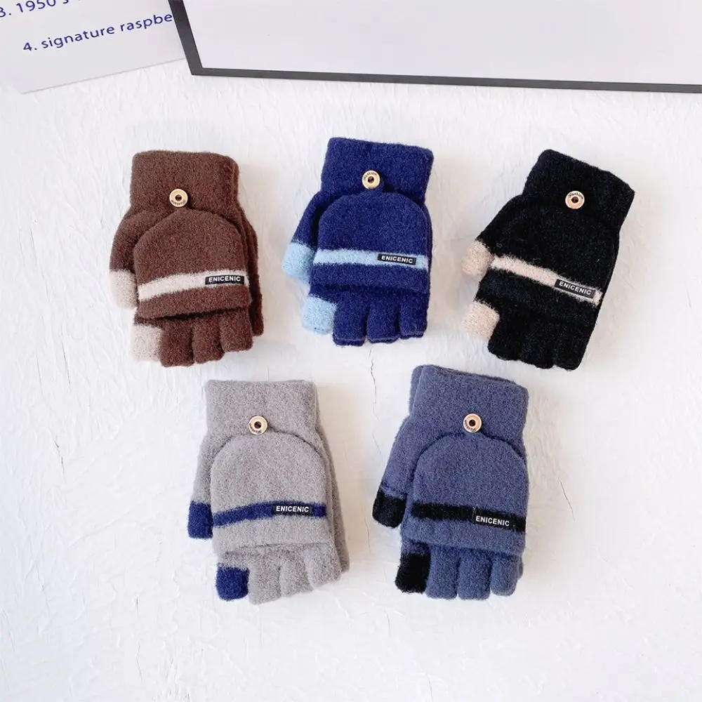 Warm Men's Winter Gloves Thickened Cold Proof Flip Cold Mitten Exposed Finger Student Writing Riding Touch Screen Gloves Men
Warm Men's Winter Gloves Thickened Cold Proof Flip Cold Mitten Exposed Finger Student Writing Riding Touch Screen Gloves Men