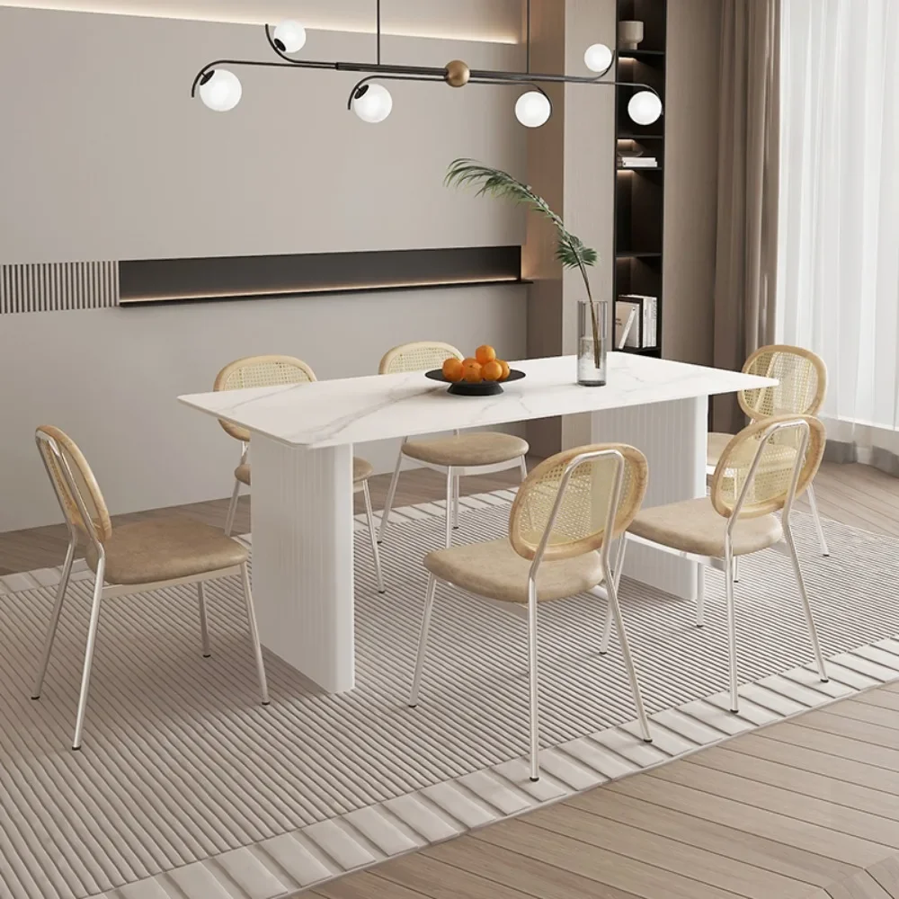 

Белый обеденный стол в скандинавском стиле, маленькие ножки для обеденного стола в минималистичном стиле, 75 см, органайзер, офисная мебель, мебель для дома