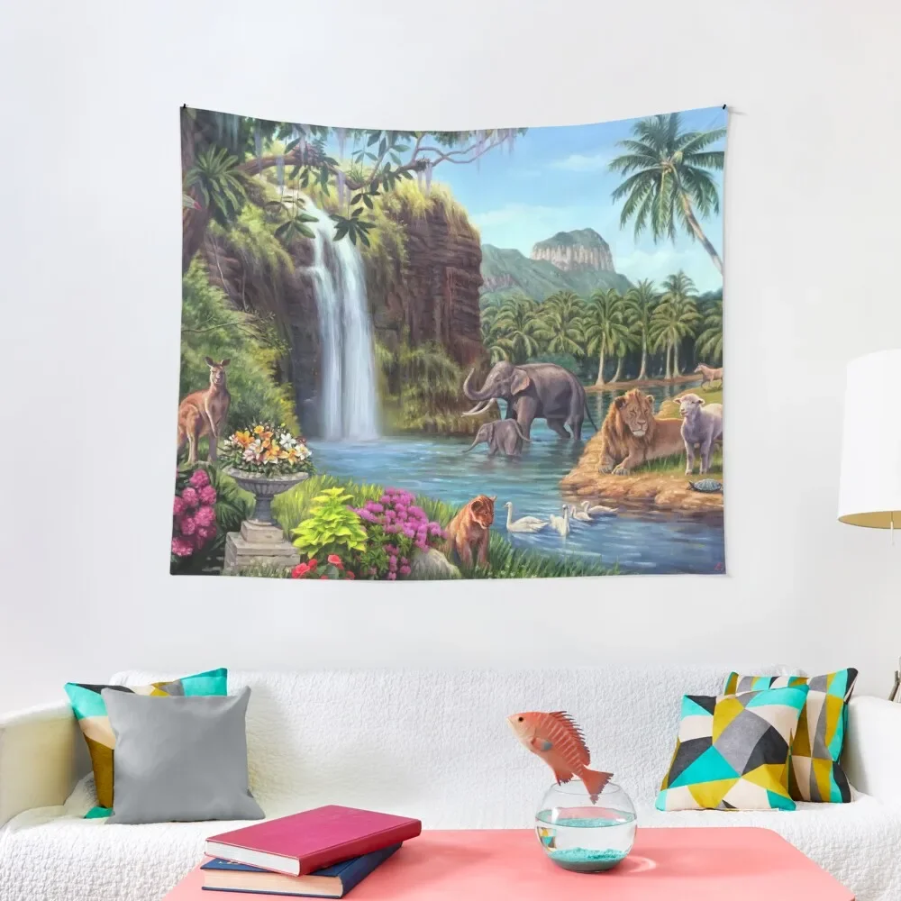 

A Paradise Setting Tapestry Outdoor Decor Aesthetic Room Decor Wallpaper Bedroom Wallpapers Home Decor Tapestry