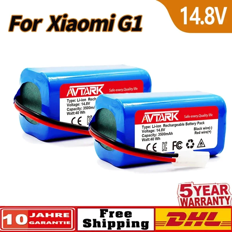 18650 battery pack 14.4V 2600mAh lithium ion battery, suitable for Xiaomi G1 Mi Essential MJSTG1 robot vacuum cleaner,
18650 battery pack 14.4V 2600mAh lithium ion battery, suitable for Xiaomi G1 Mi Essential MJSTG1 robot vacuum cleaner,