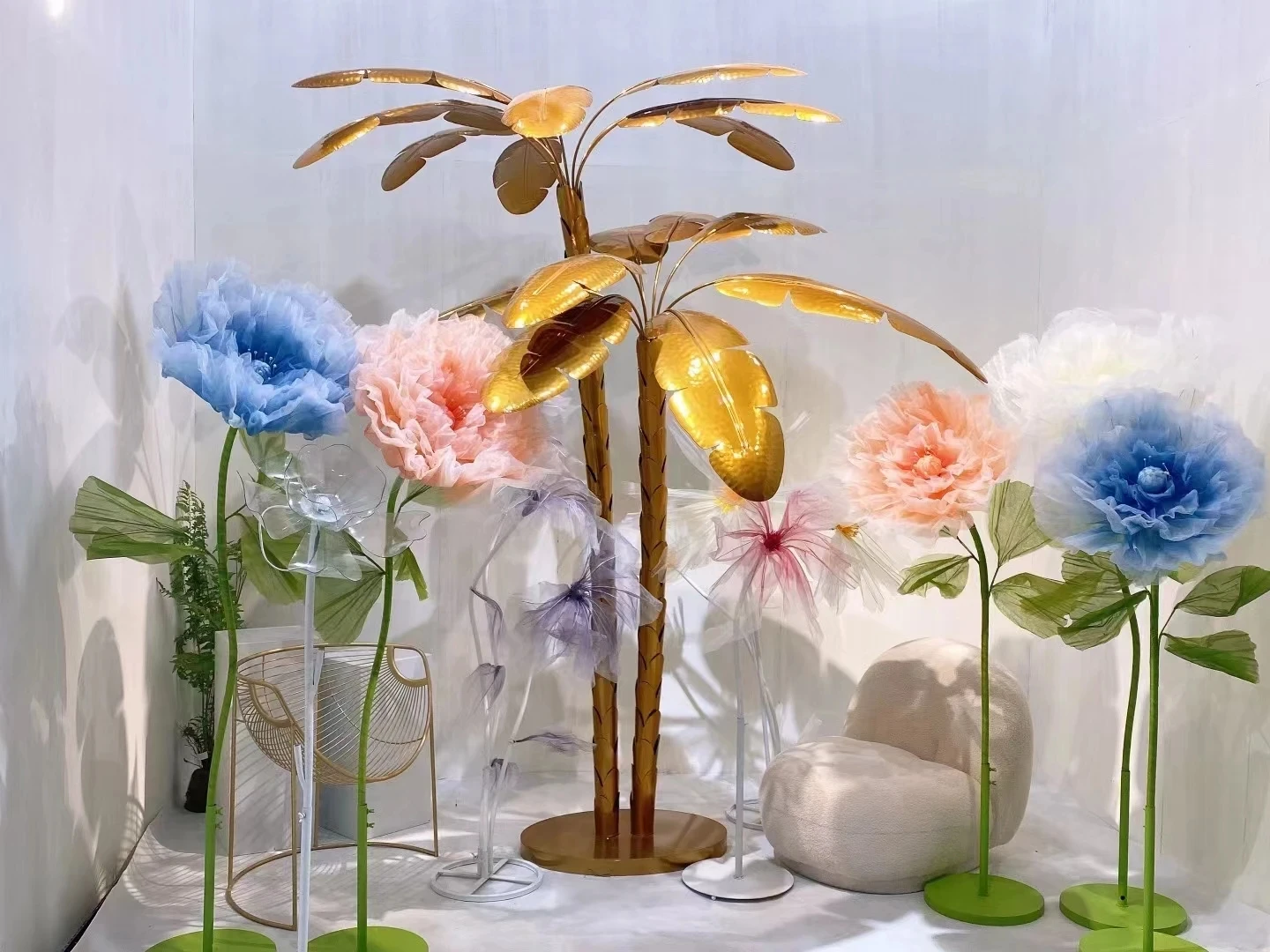 

Artificial Silk Flowers for Home Decor, Automatic Opening and Closing, Mechanical Flower Simulation, Christmas Party, Wedding De