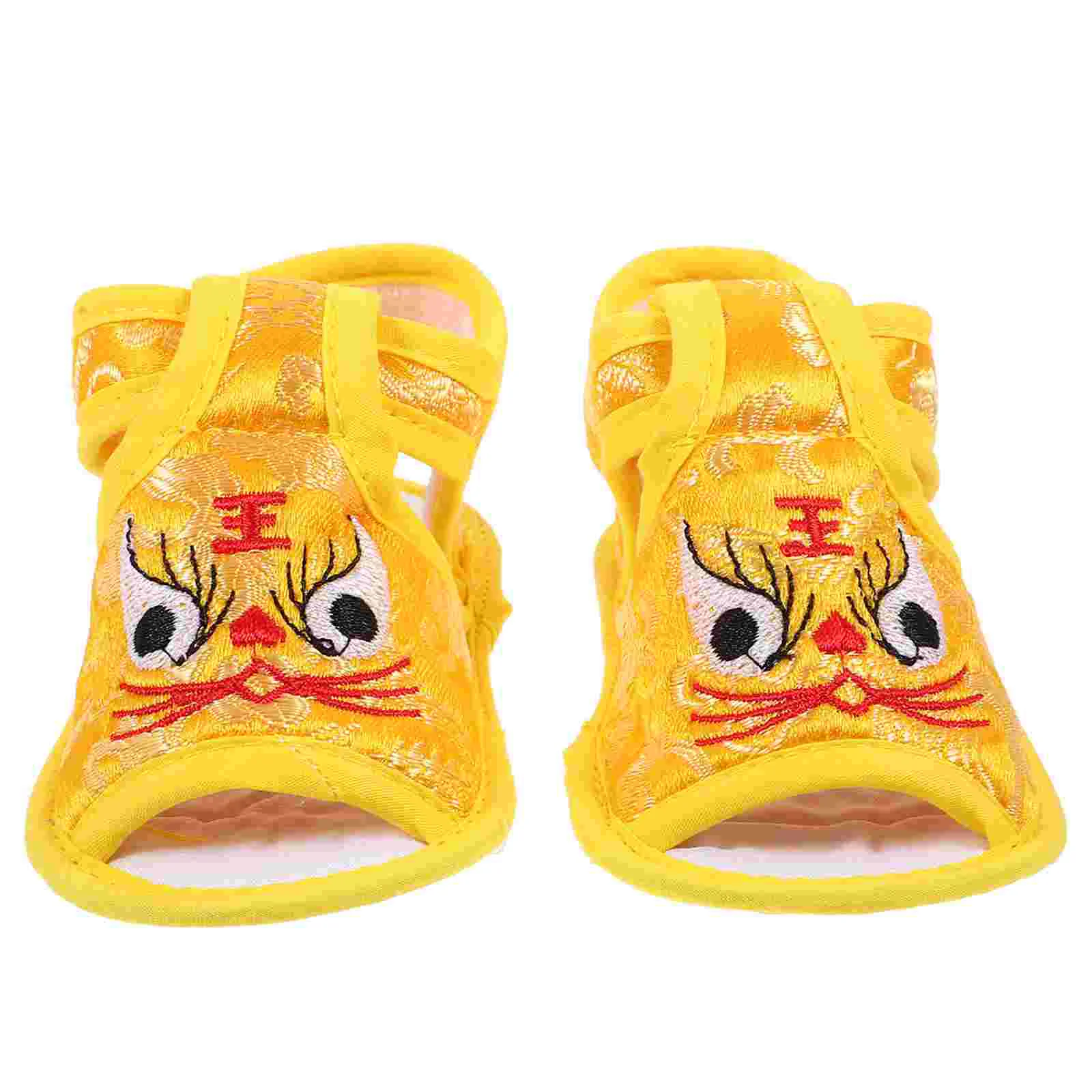 

Tiger Sandals Girls Shoes for Infant Toddler Indoor Baby Footwear Walking Toddlers Silk Babies Child New Year Warm