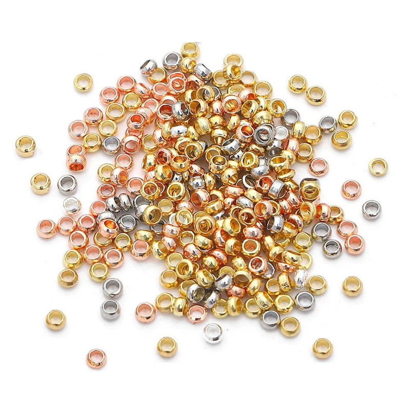 100pcs 2/2.5mm Stopper Spacer Beads Stainless Steel Positioning Ball Crimp End Beads for DIY Jewelry Making Supplies
100pcs 2/2.5mm Stopper Spacer Beads Stainless Steel Positioning Ball Crimp End Beads for DIY Jewelry Making Supplies