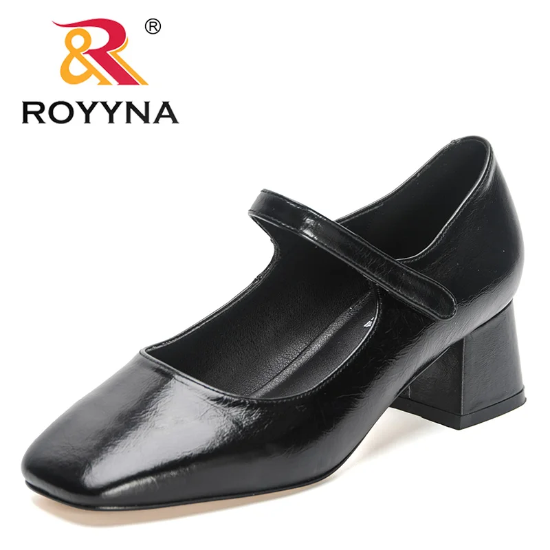ROYYNA 2023 New Designers Genuine Leather Mary Janes Thick High Heels Pumps For Women Spring Shallow Party Chunky Shoes Ladies
ROYYNA 2023 New Designers Genuine Leather Mary Janes Thick High Heels Pumps For Women Spring Shallow Party Chunky Shoes Ladies